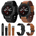 Miniatyrbillede 4 af 5: Til Garmin Fenix 5s Plus 20mm Læder Stål Spænde Urrem MRO Brown
