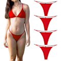 Miniatyrbild 1 av 5: Bomull G-string stringtrosor för kvinnor T-back G-string underkläder
