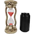 Miniatyrbillede 7 af 9: Ebros Gave Gotisk Alkymi Kirkegård 4 Kranier Med Skelet Rygsøjle Knogler Dekorative Sand Timer Figur Ossuarium Makaber Sandtimer Accent