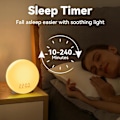 Miniatyrbillede 6 af 7: Solopgangs vækkeur til tunge sovende og børn, vækkeur med solopgang og solnedgangssimulering, sleep timer, dobbelte alarmer og FM-radio,