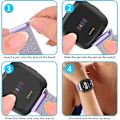 Miniatyrbillede 3 af 5: Metal Justerbar Udskiftnings Rem Armbånd Magnetiske Remme Kompatibel Med Fitbit Versa/versa 2/versa Lite/se, Multi-farve Lavender Large