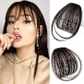 Miniatyrbilde 1 av 5: Bangs hårklips i ekte menneskehår extensions Wispy Bangs