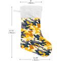 Miniatyrbillede 3 af 7: Jule-Strømpe, Personlige Jule-Strømper 2-pak Orange Camouflage 45,7 cm Jule-Strømper Hængende Ornament Pejs til Trædekoration