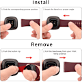Miniatyrbilde 3 av 5: Reservearmbånd for watch til Fitbit Versa 4, Versa 3, Sense 2