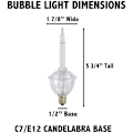 Miniatyrbild 3 av 4: Set-7 Tradtional Bubble Light och Stringer Set, 7 Clear Bubble Fluids med