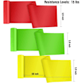 Miniatyrbild 2 av 5: Motståndsband Elastiska träningsband 3-pack Fysioterapi