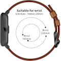 Miniatyrbillede 4 af 5: Læderrem til Galaxy Watch 3 Band 45mm Dame Herre, 22mm
