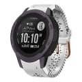 Miniatyrbillede 1 af 5: Til Garmin Instinct 2s 20mm Dame Silikonurrem Med Blonder Punch IIB White