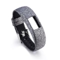 Miniatyrbillede 1 af 2: Til Garmin Vivofit 4 Gloss & Color Integreret Silikonurrem KSN Black Clouds