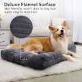 Miniatyrbillede 2 af 5: Vaskbart hundekurv seng til store hunde Deluxe tyk flanel