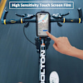 Miniatyrbillede 4 af 5: Cykeltelefon Frontramme Taske Vandtæt Cykelstyr Frontramme