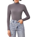 Miniatyrbillede 1 af 5: Kvindernes Langærmede Bodystocking Mock Turtleneck Toppe Shirts Termisk Undertøj