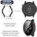 Miniatyrbillede 3 af 5: Amazfit GTR 4 etui - TPU-cover sort skal med sort silikonearmbånd (1+1Pack)