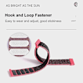 Miniatyrbillede 4 af 4: For Garmin Vivoactive 3 Nylon Loop Watch Band WQL Clear Feather