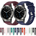 Miniatyrbillede 5 af 5: Til Garmin Quatix 5 Sapphire 22mm Solid Color Silikonurrem OPW Light Green