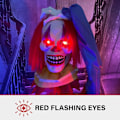 Miniatyrbild 7 av 9: Haunted Hill Farm Pop-Up Talking Clown Head med Light-Up Eyes, Touch-Activated Animatronic för Scary Tabletop Dekoration, Creepy 14\" Clown