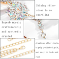 Miniatyrbillede 5 af 5: Boho Rhinestone Statement Brystkæde Krystal Halskæde Krop