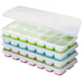 Miniatyrbillede 1 af 5: Silikone Isterningebakker - Stabelbare, Spildsikre, Tåler Opvaskemaskine & BPA-fri (4-delt sæt)