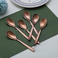 Miniatyrbillede 3 af 5: Rose Gold teskedar (6 stk.) - rustfrie kaffeskeer