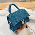 Miniatyrbild 5 av 5: Fashion Utsökt Väska Retro Casual Dam Sling För Tote Väska Dam Pu Läder Flik Messenger Väska Solid Färg White