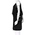 Miniatyrbild 4 av 5: Plus Size Chiffon Knälång Klänning för Kvinnor Casual Fladdermusärm Mode
