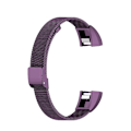 Miniatyrbillede 2 af 5: For Fitbit Alta / Alta Hr / Ace Watch Button Mesh Metal Replacement Strap Watchband SLZ Dark Purple