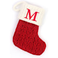 Miniatyrbilde 1 av 5: Mini julekuler strikket brodert initialbokstav Xmas