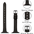Miniatyrbillede 2 af 5: Smala læderremme, der er kompatible med Apple Watch Band 38 mm