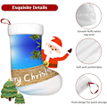Miniatyrbild 5 av 8: God Jul Dekorativa Strumpor => 45 cm Presentpåse för Fest-Semesterdekorationer Prydnader (1-pack).