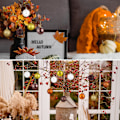 Miniatyrbild 5 av 5: 36 stycken höst Halloween julgran julgranskulor julgransdekorationer semester