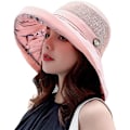 Miniatyrbilde 1 av 5: Dame Mesh Solhatter Sommer UV-beskyttelse Bred Bremskjerm Strandfiske Cap