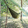 Miniatyrbillede 5 af 5: Camping Regn Tarp Regn Tarp Vandtæt Tarp Regn Flugtält Canvas Med Opbevaringspose Til Udendørs Camping Vandring, 230*210cm