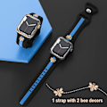 Miniatyrbilde 4 av 5: Designerrem med biedekor kompatibel med Apple Watch-rem 44 mm