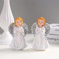 Miniatyrbillede 2 af 3: Pige Elf Engel Staty Studie Stue Desktop Resin Håndværk
