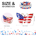 Miniatyrbillede 2 af 5: Patriotiske servietringe, 4. juli amerikansk flag design servietringholder,