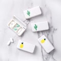 Miniatyrbillede 3 af 5: 5-pak små pilleæsker i plast Bærbare hvide medicinpilleæsker