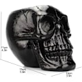 Miniatyrbillede 5 af 7: Blck Skull n & ncil Holder Skeleton Key Holder Mkeup Brush Holder flower pot Home Office Desk Supplies Orgnizer ccessory Blck Skull Black Skull