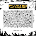 Miniatyrbilde 7 av 7: Halloween blonderduk, Spierweb-bordduk, svart blonderduk, skummel bordduk, rektangulære bordfester, gotisk skummel natt