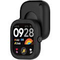 Miniatyrbillede 3 af 5: Kompatibel med Redmi Watch 4 Beskyttelsesetui - Silikone Beskyttende Urkasse Cover Shell Kompatibel med Redmi Watch 4 (Silikone Sort) Sort