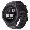 Miniatyrbillede 1 af 5: Til Garmin Instinct 2s Metal Spænde Solid Color Silikone Urrem URH Black