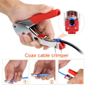 Miniatyrbilde 3 av 5: Koaksialkabel Crimper Kit - Kompresjonsverktøy med kontakter