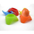 Miniatyrbilde 3 av 3: 4 stk silikon eggkopper, søte fargerike eggkopper for hardkokte egg