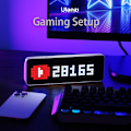 Miniatyrbillede 3 af 9: TC001 Smart Pixel-ur - Tæller til sociale medier - Digitalt vækkeur med vejr - Awtrix-simulator - Retro Pixel Art-resultattavle Pomodoro-ur