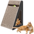 Miniatyrbilde 7 av 9: Kattenskrape leketøy, rampe trekant skrapepost for kattunge - kjæledyr katter forsyninger, slitesterk vertikal katt skrape med ball for små, mellomstore,