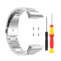 Miniatyrbild 1 av 5: För Garmin Forerunner 35 / 30 Universal Tre Bead Rostfritt Stål Klockarmband ISM Silver