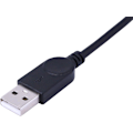 Miniatyrbillede 2 af 5: 1 ft USB type A 2.0 han til 5-polet skrueterminal hun