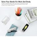 Miniatyrbillede 7 af 8: Bling Crystl Luxury  Dimond Round ncil n Pot Holder & Stpler & Crd Holder & Desktop T Disnser Office Sttionery Kit for Fshion White