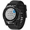 Miniatyrbild 2 av 5: Silikonarmband för klocka Fenix 5x 26 mm bredd Kompatibel med Fenix 5x/fenix 5x Plus/fenix 6x Pro Black