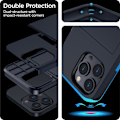 Miniatyrbillede 3 af 6: iPhone 16 Pro Wallet Case med skjult kortlomme - Trådløs opladningskompatibel iPhone 16 Pro Case med kortholder til mænd og kvinder (Sort) Sort