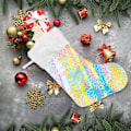 Miniatyrbillede 6 af 7: Jule-Strømpe, Personlige Jule-Strømper 2-pak Rainbow Stripes 45,7 cm Jule-Strømper Hængende Ornament Pejs til Trædekoration